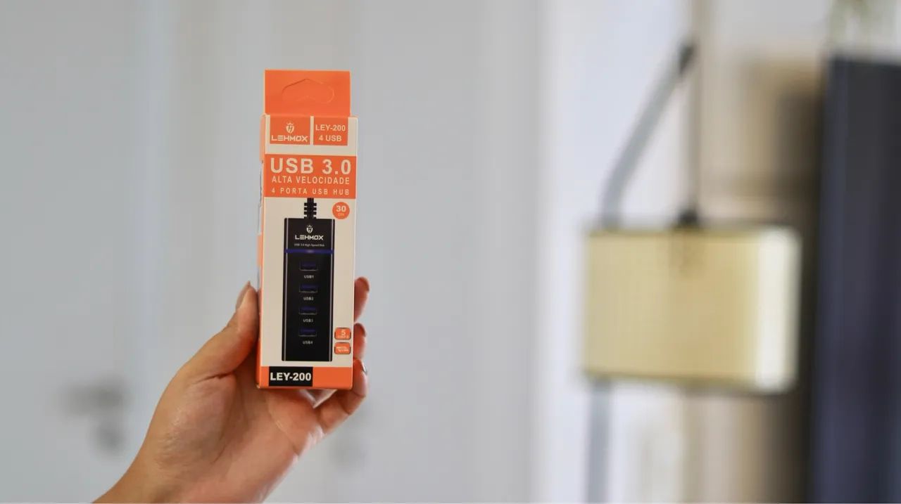 Hub USB 3.0 Lehmox 4 Portas Alta Velocidade - Foto 2