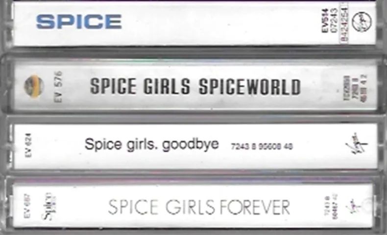Kit de fita cassete (K7) Spice Girls -- Spice; Spice World; Goodbye; Forever (importadas) - Foto 3