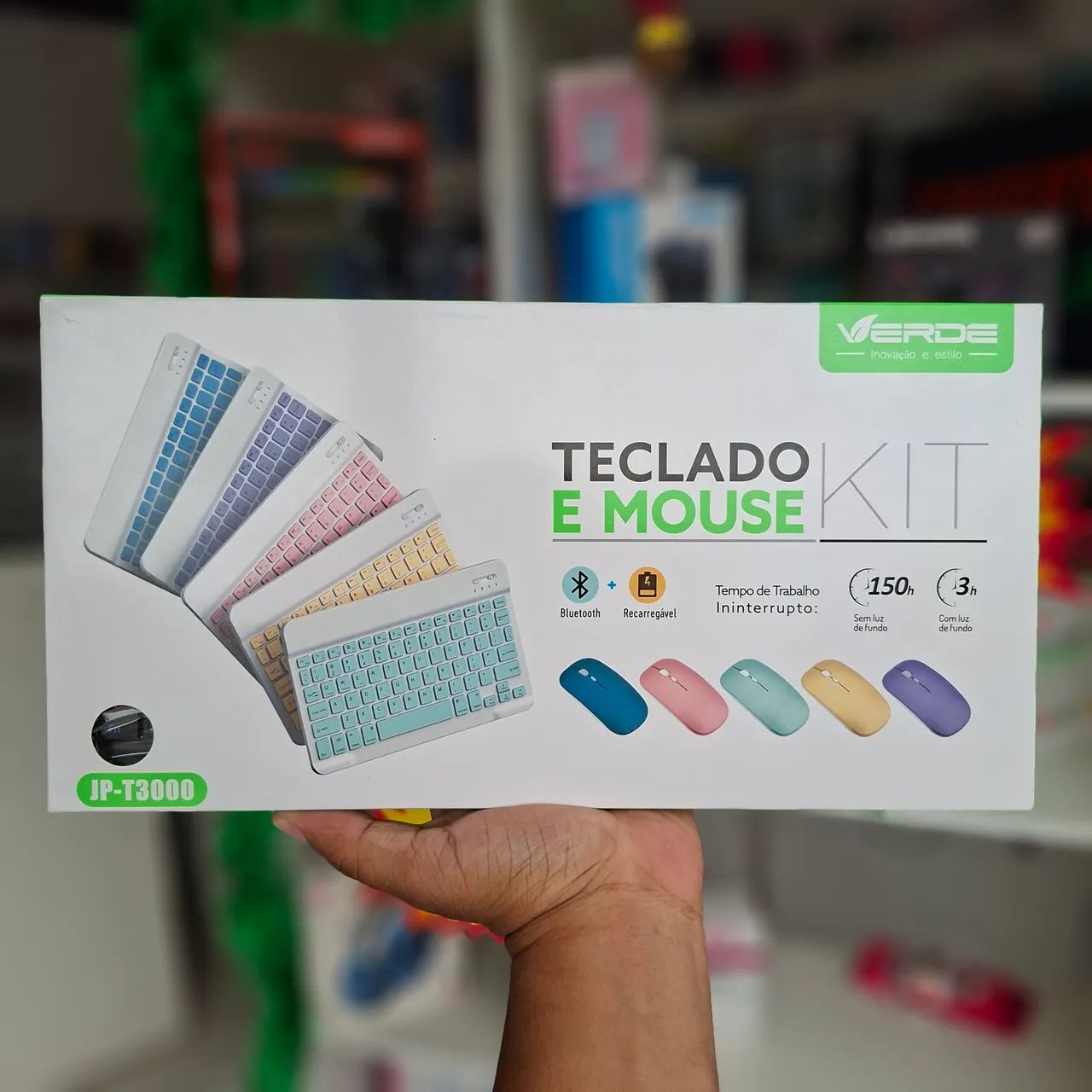 Teclado e mouse Bluetooth sem fio - entrega em slz e região 