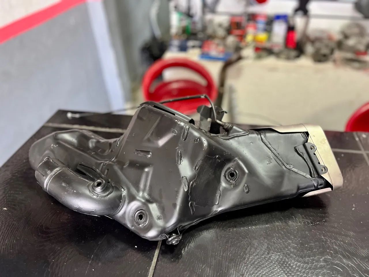 Escapamento Original Honda Cor 1000 RR - Foto 3