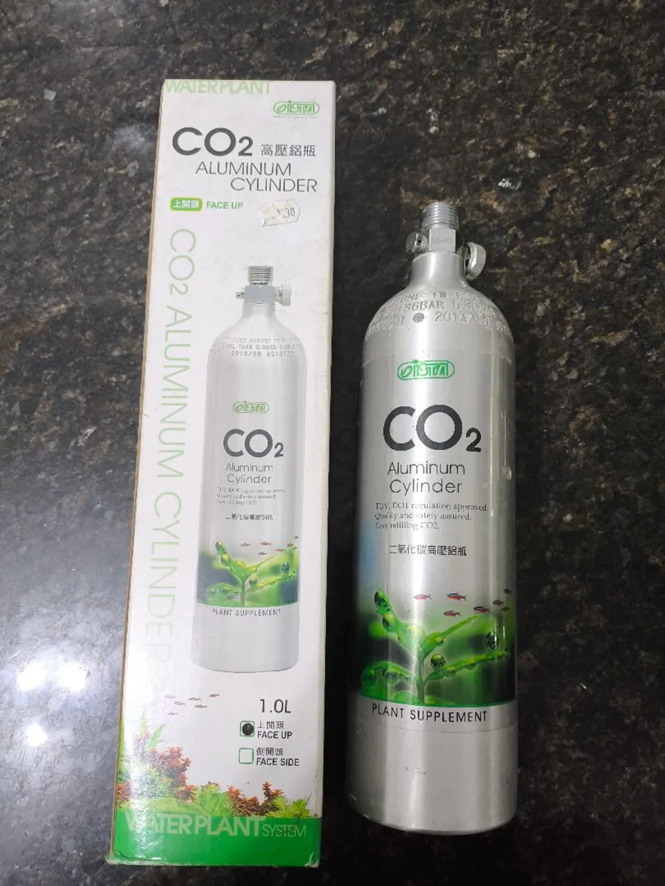 Cilindro de CO2 para Aquário - 1 Litro