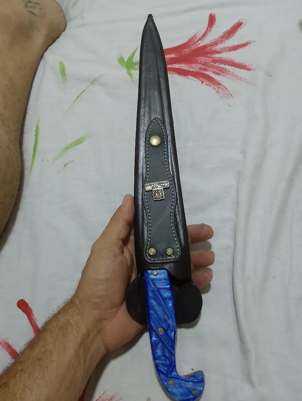 Faca gaucha  Artesanal com Bainha - Foto 4