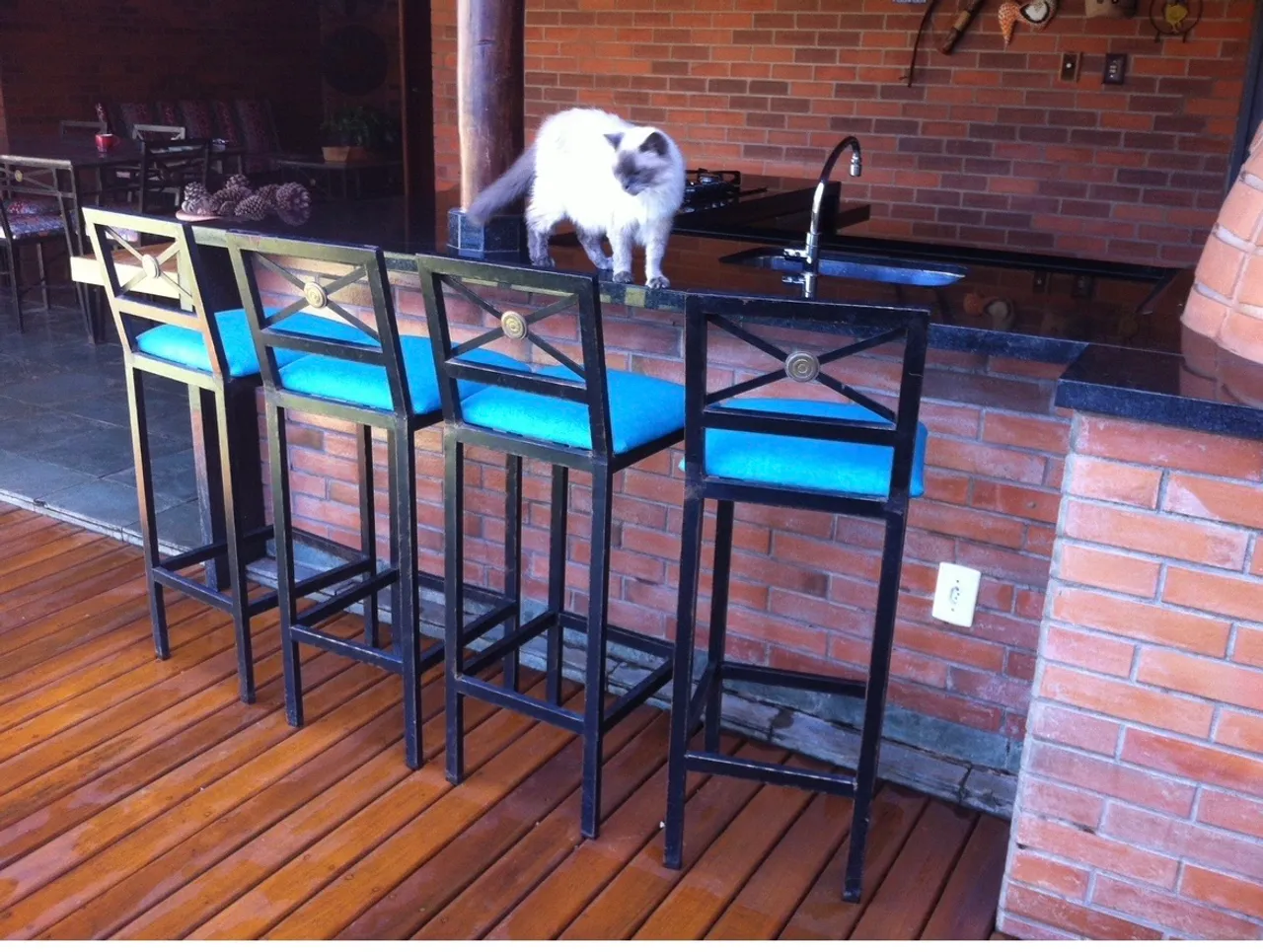 Banquetas para área de lazer