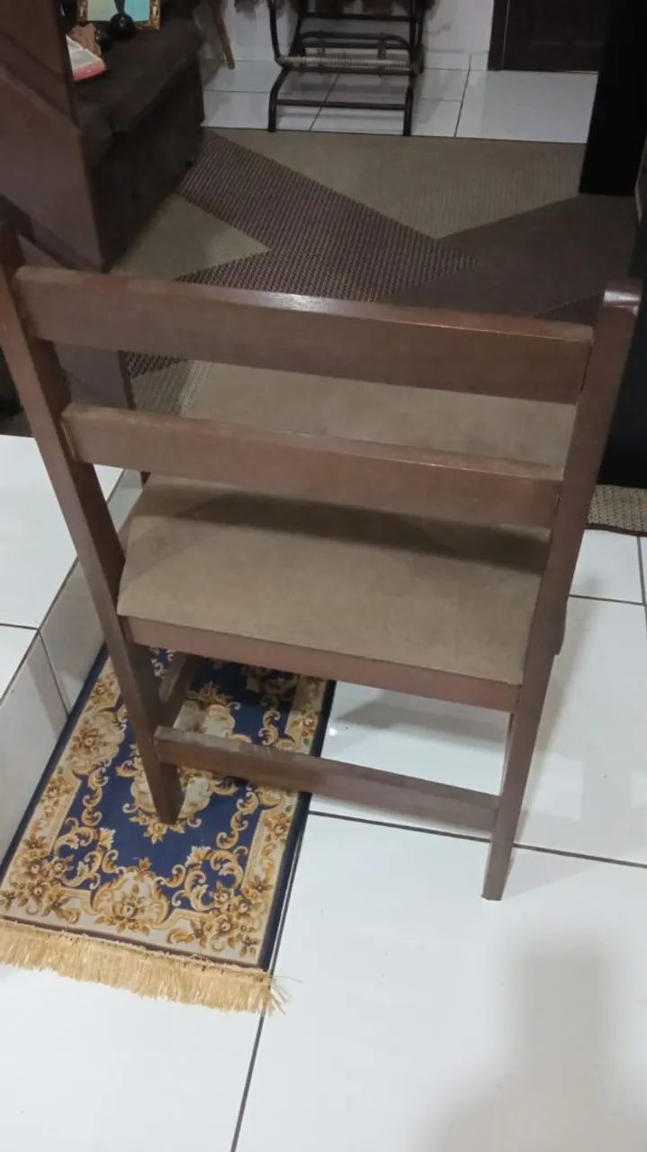 Cadeira 100% itaúba com assento almofadado - Foto 3