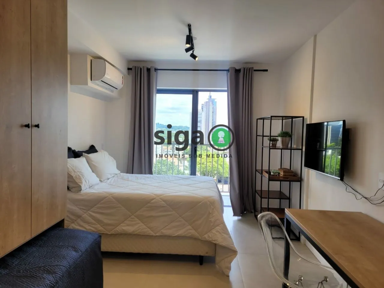Studio para locação com 27m², 1 quarto, sem vaga , MOBILIADO em Pinheiros