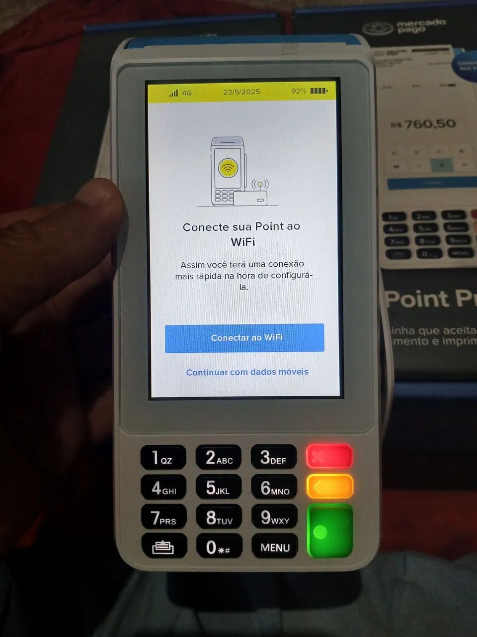 Point Pro 3 Mercado Pago - Maquininha de Cartão - Foto 5