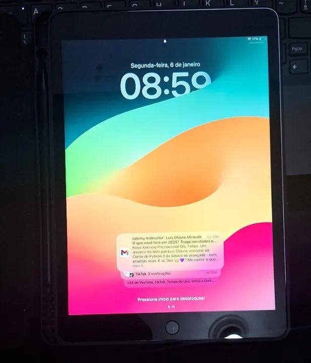 iPad Apple 9th Geração 10,2'' Wi-fi 64gb Prata 3 meses de uso 