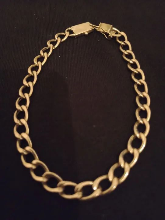 Pulseira de Ouro 18/750 modelo grumet com 22 cm  e 10.7 g. .4590 reais watts 15- *  - Foto 2