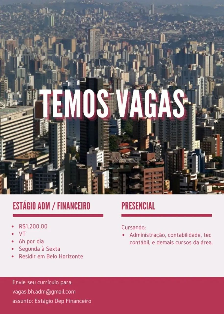 Estágio Administrativo/Financeiro