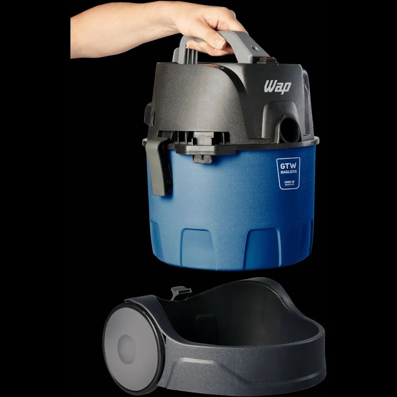 ASPIRADOR DE PÓ E ÁGUA WAP BAGLESS 1400W - Foto 3