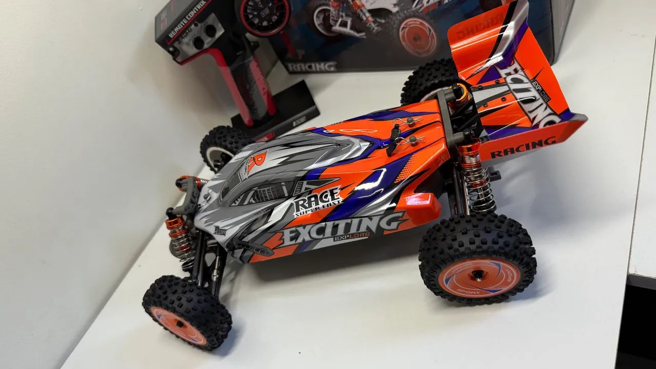 Auto modelo de velocidade 4x4 bateria 2S de até 60km - Foto 3