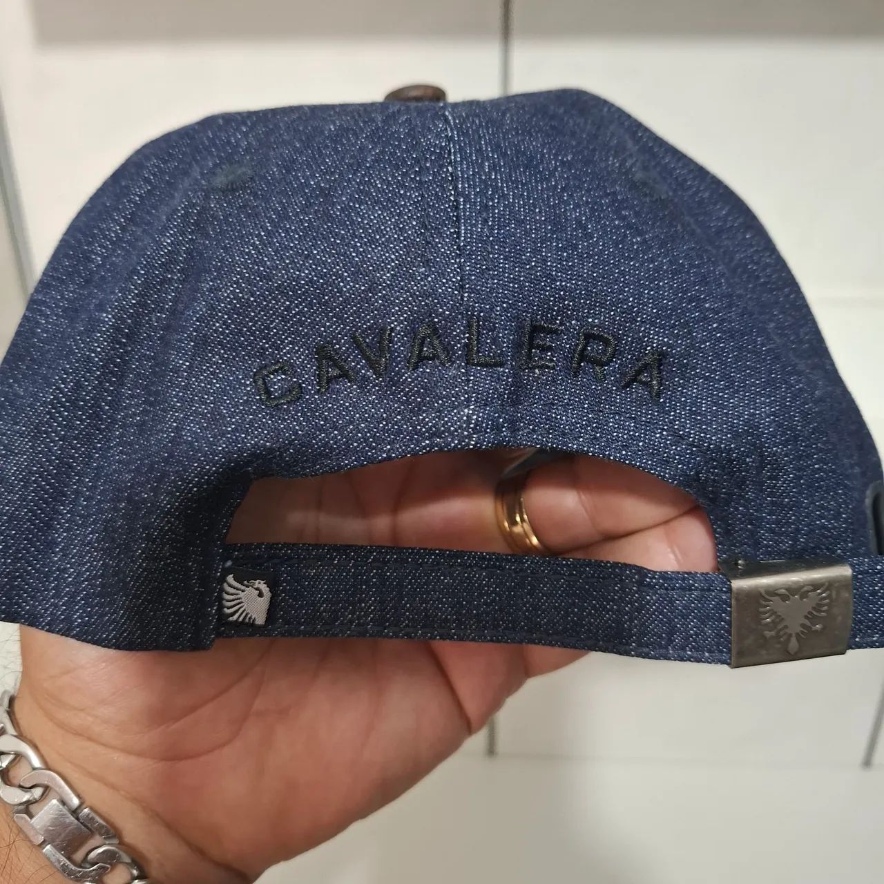 Boné Cavaleira Jeans - Novo - Foto 4