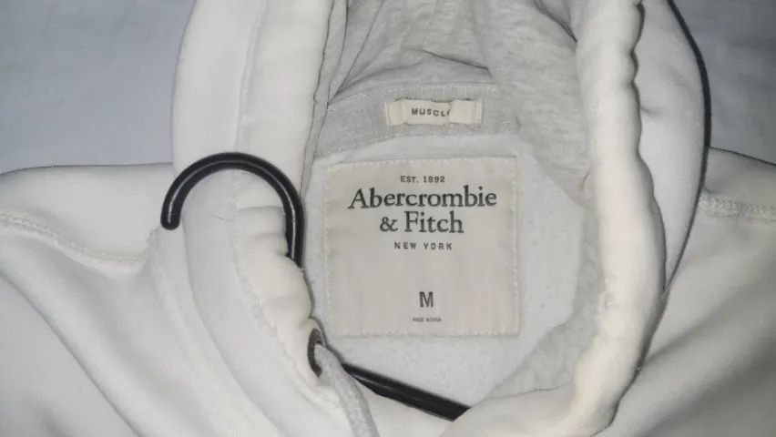 Hooded Moletom Abercrombie Branco Moletom Abercrombie Fitch Muscle