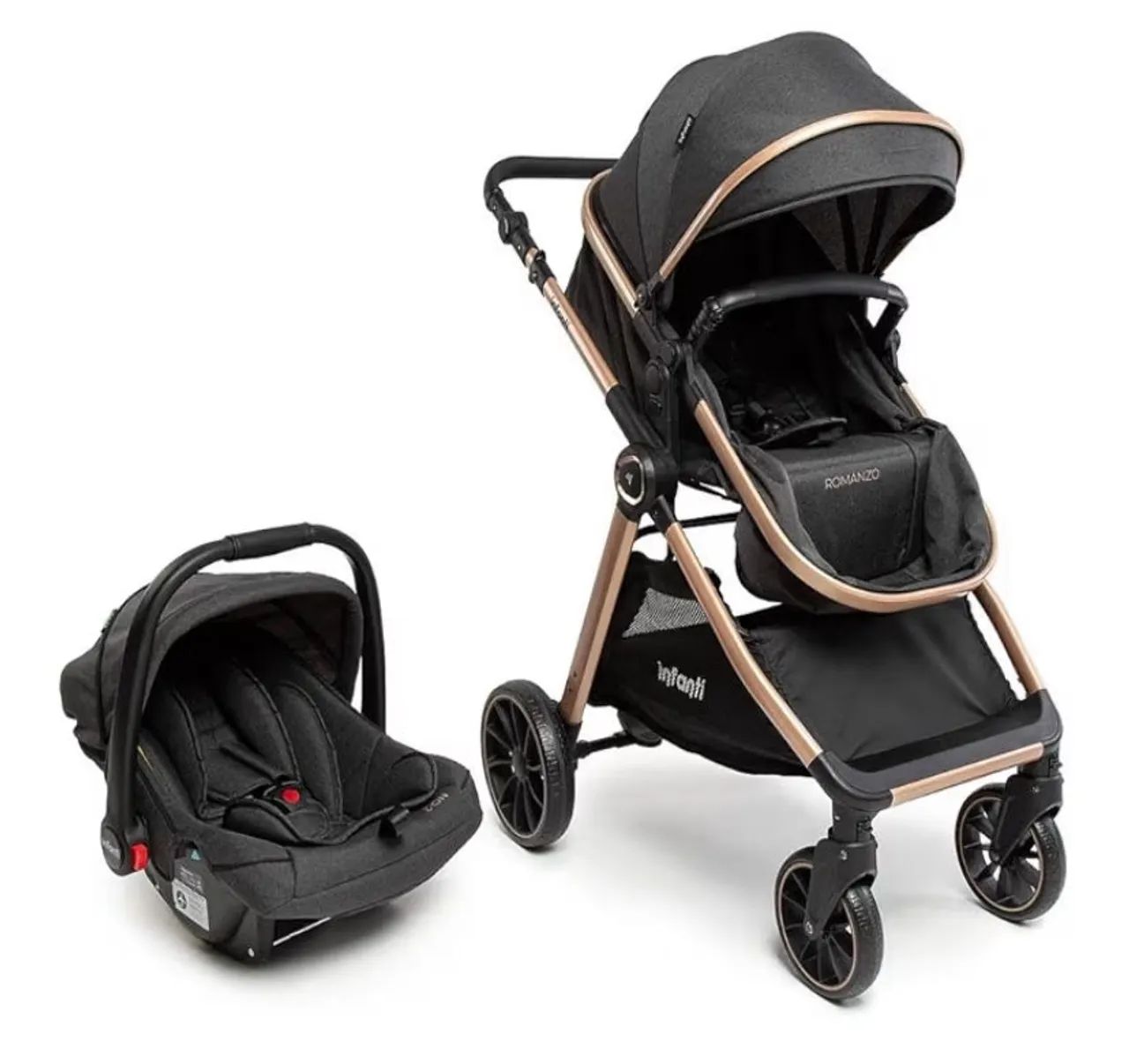 Carrinho de bebê + bebê conforto