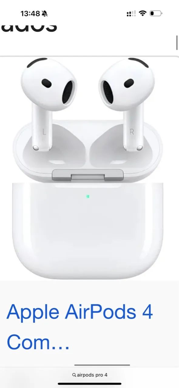 Vendo AirPods 4 da Apple novo na caixa, lacrado! - Aceito cartao e