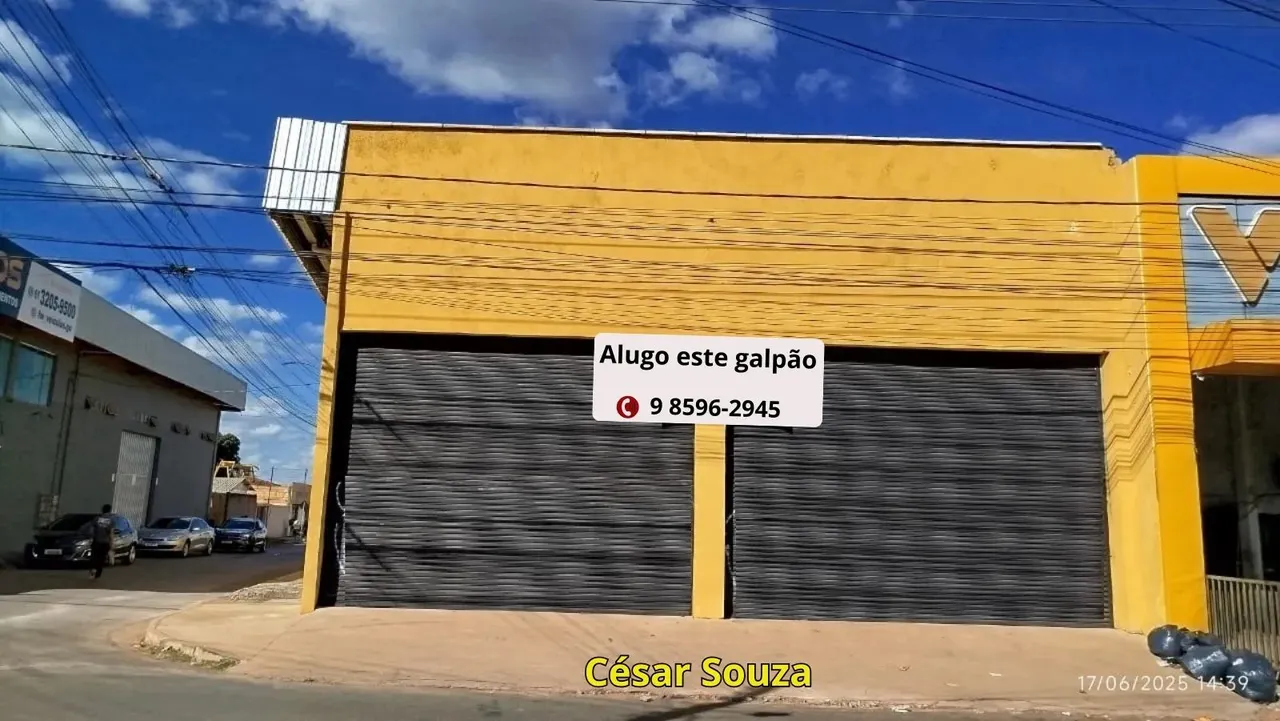 Alugo galpão de esquina em frente a BR 040 em Valparaíso, as margens da BR, frente ao pol