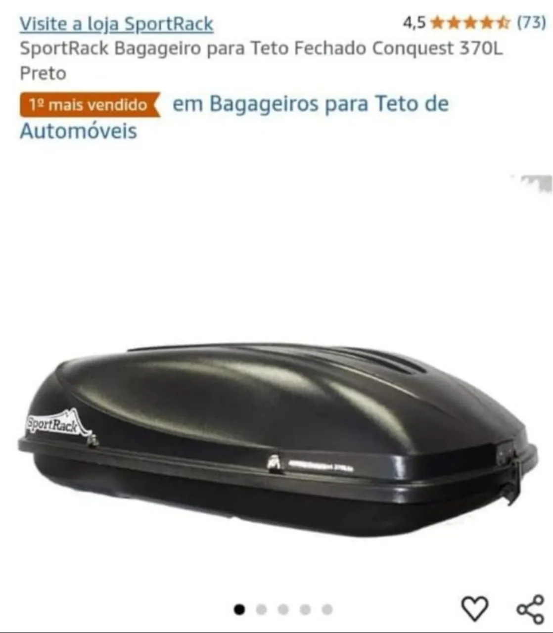 Bagageiro para teto