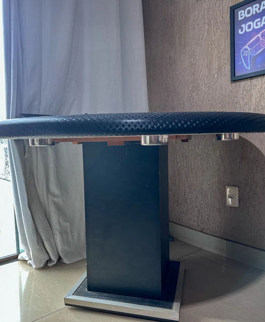 Mesa de Poker com 6 lugares, com porta copos - Foto 3