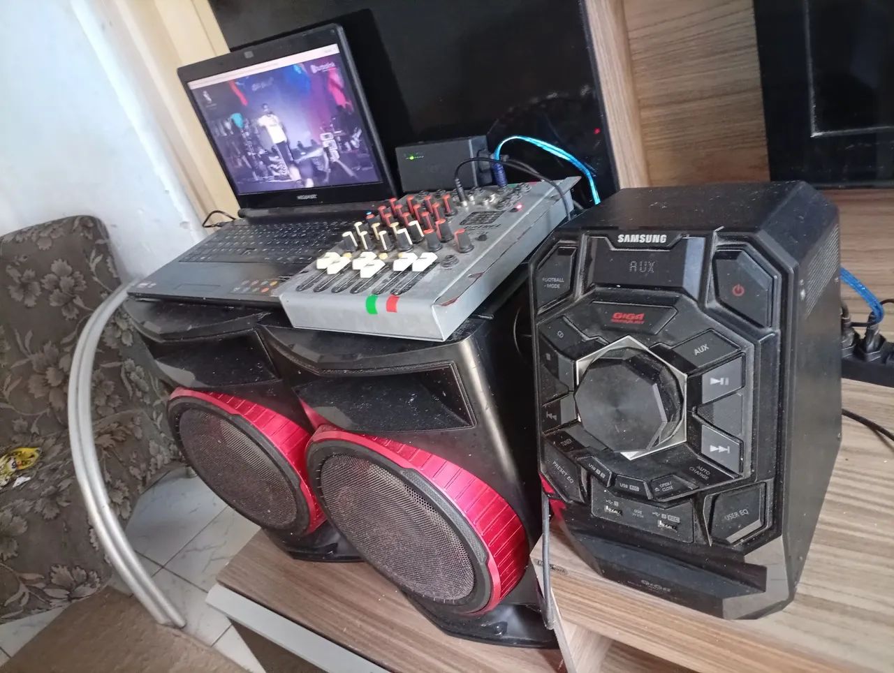 Sistema de Som Completo com Mixer e Notebook - Foto 4