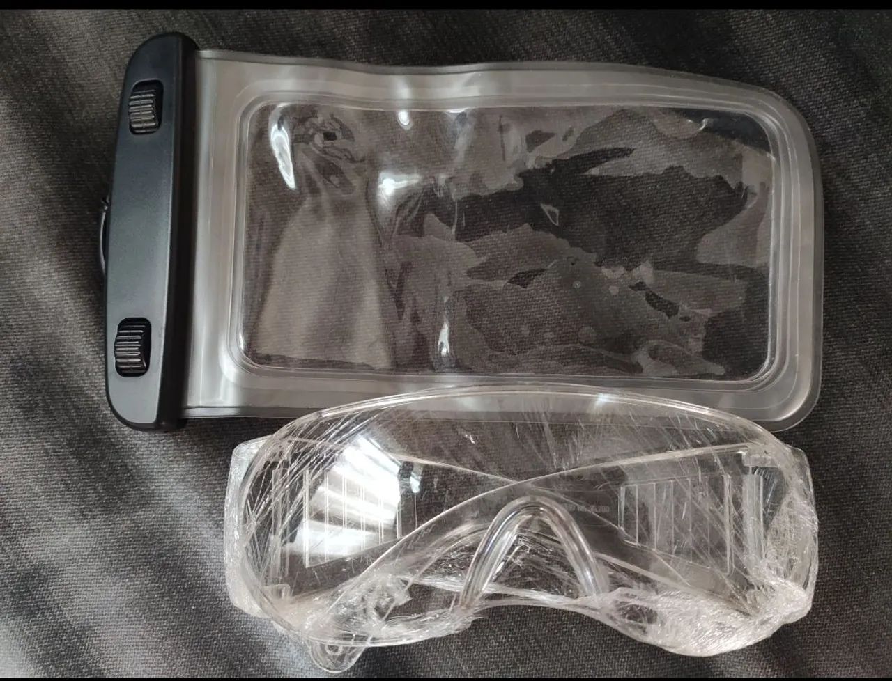 Kit proteção, óculos + capinha proteção celular 