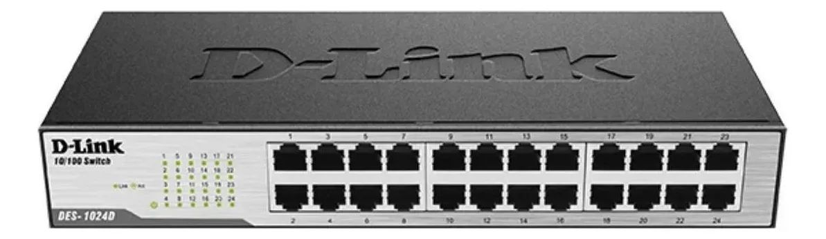Switch D-LINK Fast-Ethernet 24 portas - DES-1024D - Foto 2