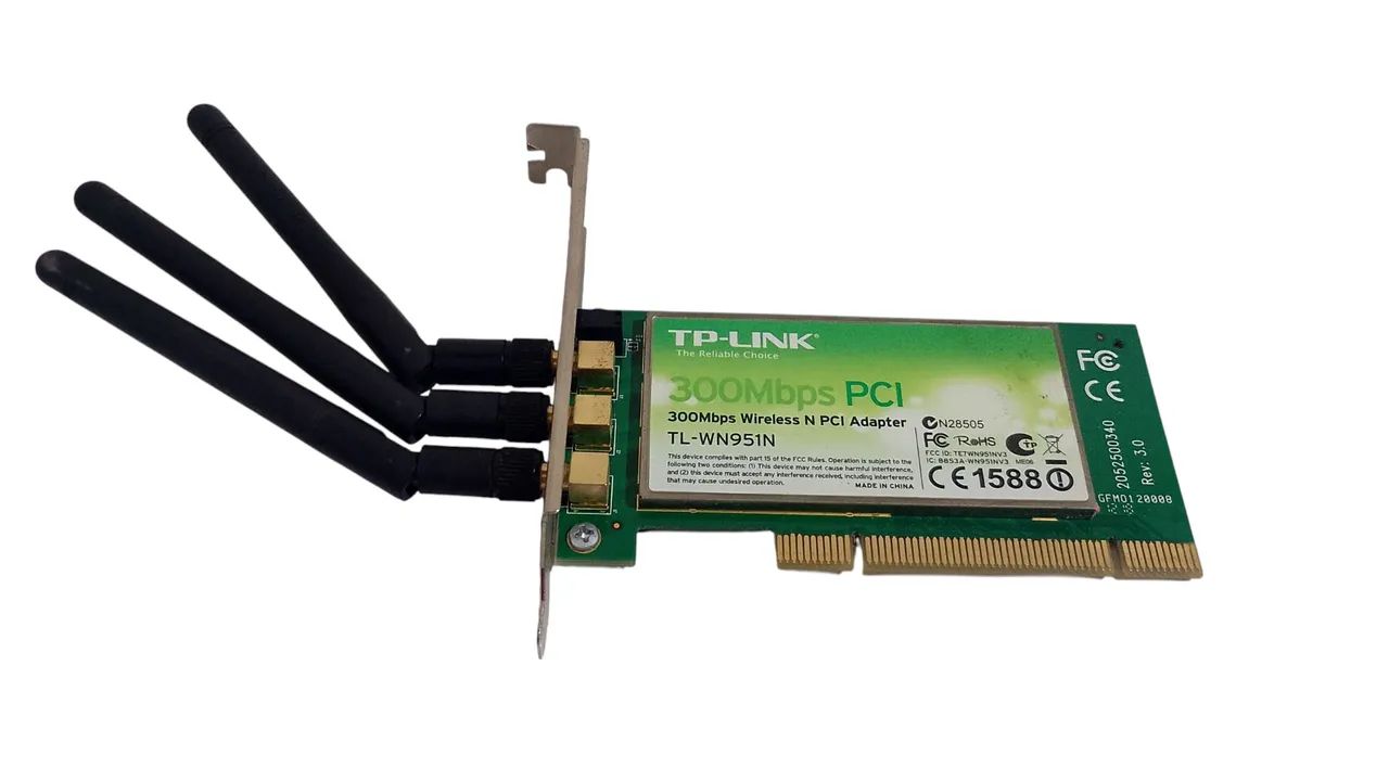 Placa de rede wi-fi TP-Link tl-wn951n 3 antenas 