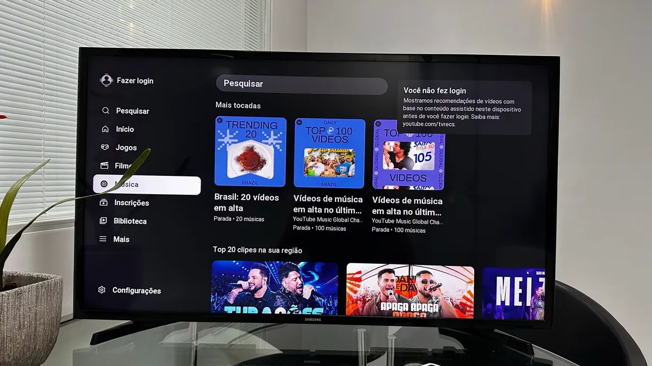 Smart TV LED Samsung 32 Polegadas - Netflix YouTube  - Foto 2