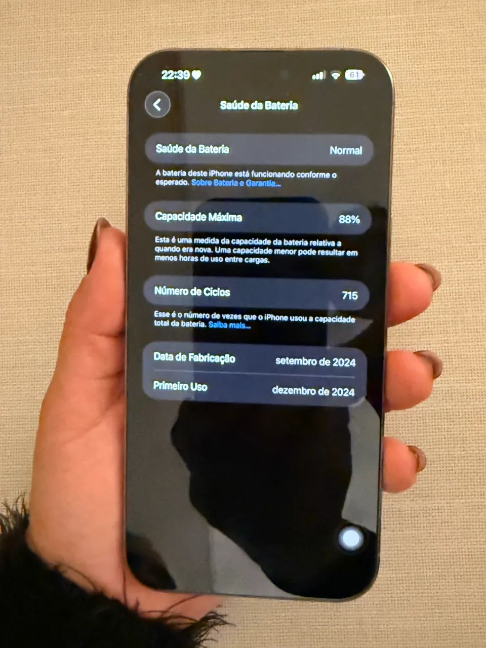 iPhone 16 Pro Max - Bateria 88% - Foto 3