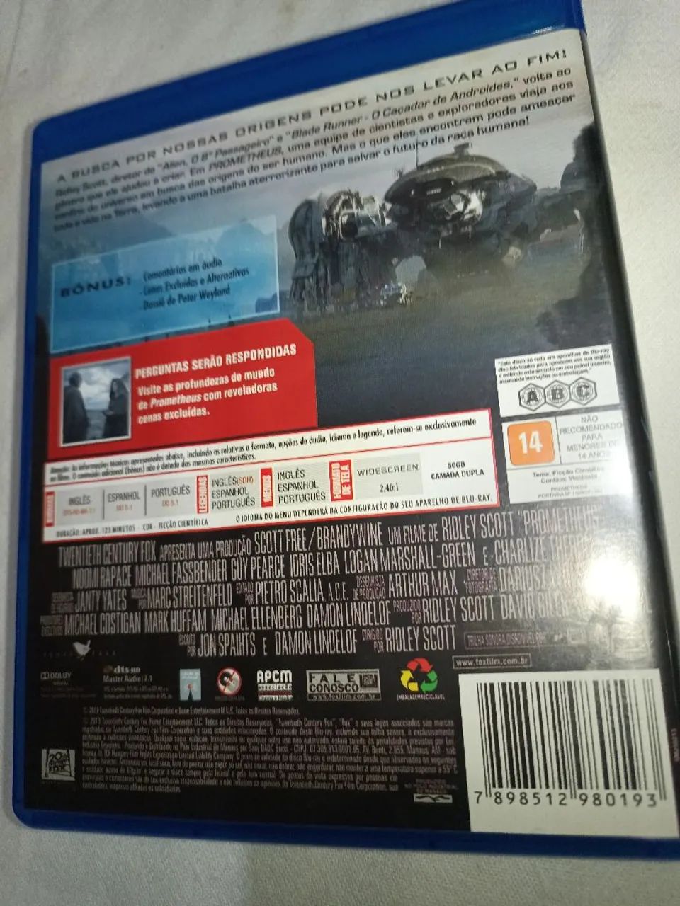 Blu-ray Prometheus - Foto 2