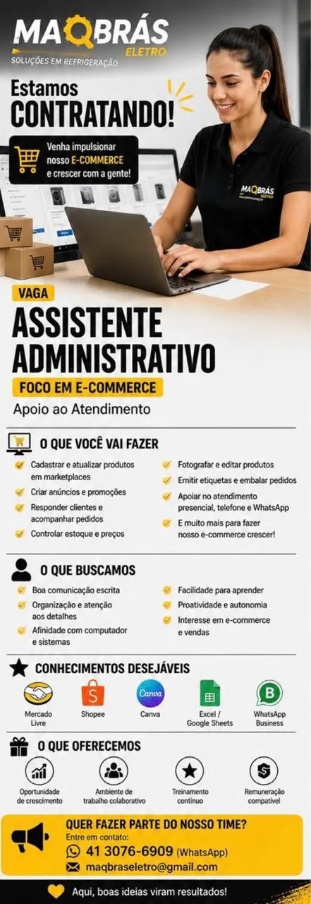 Assistente Administrativo | E-commerce e Marketplace