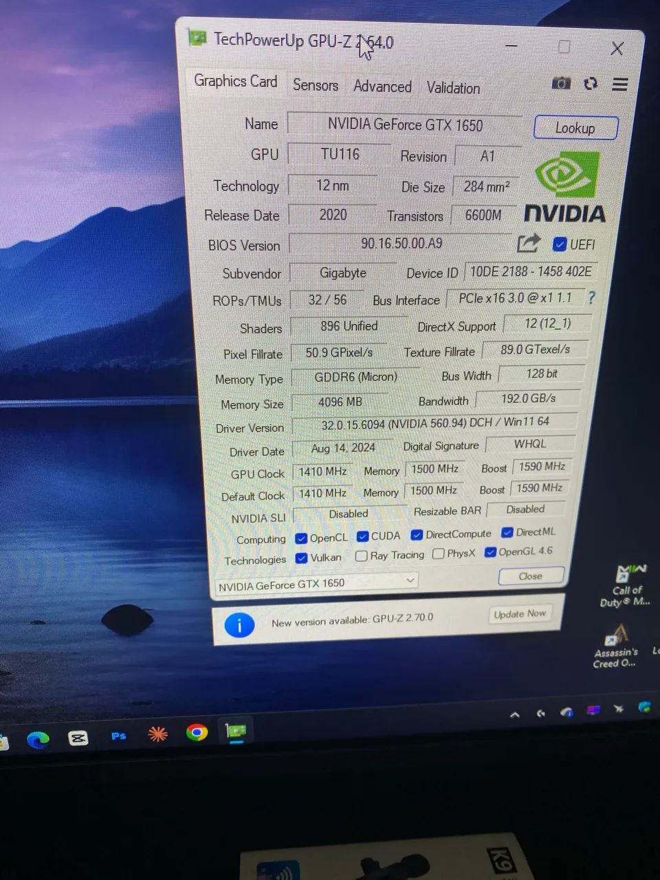 GTX 1650 4gb gddr6 com defeito  - Foto 5