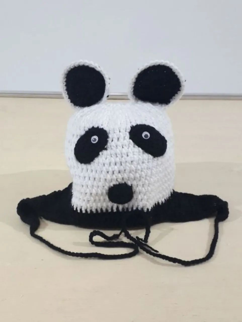 Touca gorro infantil animais preto e branco - Foto 2
