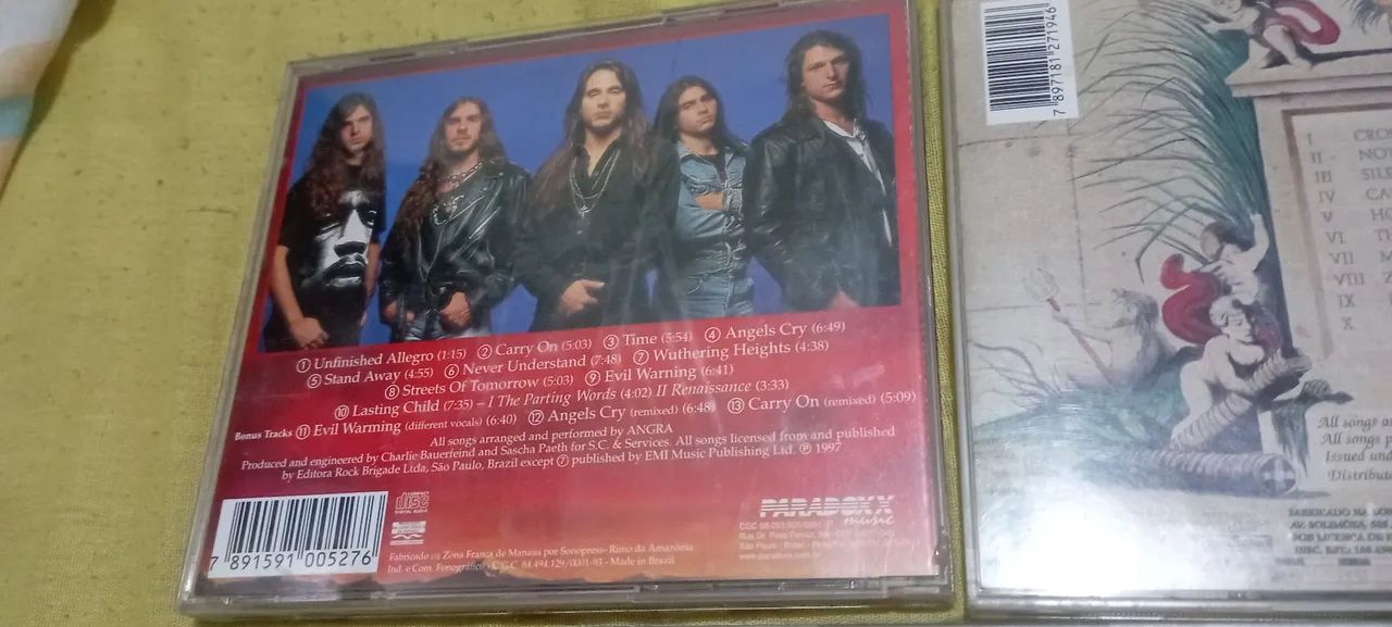 **Baixei** 3CD's Angra - Era André Matos originais de época) Paradox e Eldorado 96/97 - Foto 3