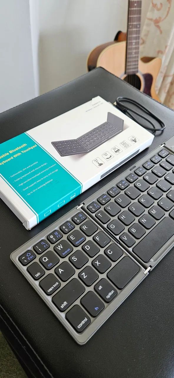 Teclado Dobrável com Touchpad Bluetooth Ultra Slim