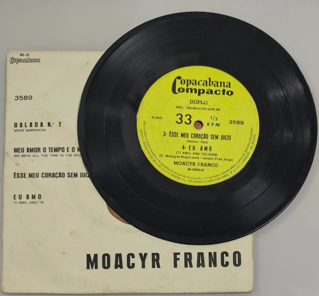 Compacto Vinil Moacyr Franco - Foto 3