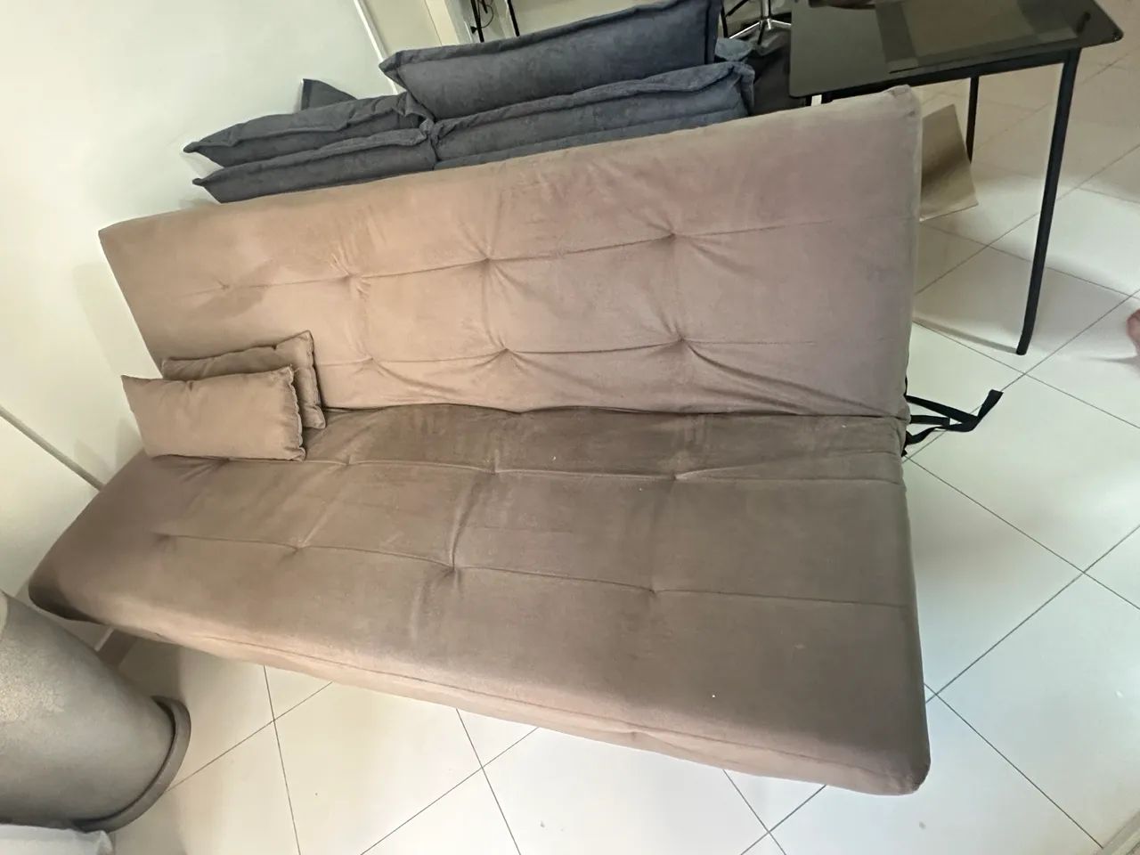 Sofá cama camurça