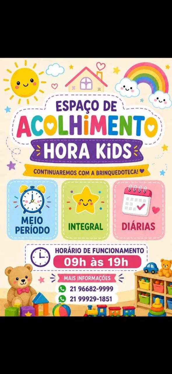 Espaço acolhimento hora kids