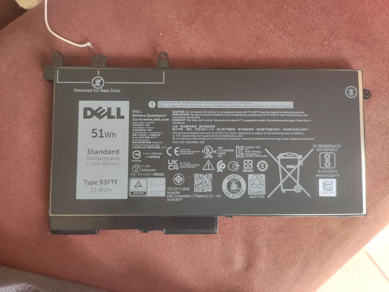 Bateria nova notebook dell