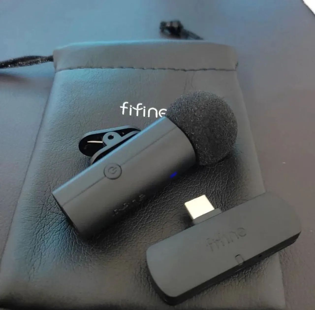 Microfone Fifine M6 wireless para celular Android e ios novo lacrado 