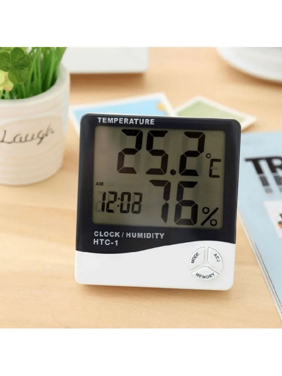 Termo Higrometro Medidor Temperatura Umidade Sensor Externo - Foto 2