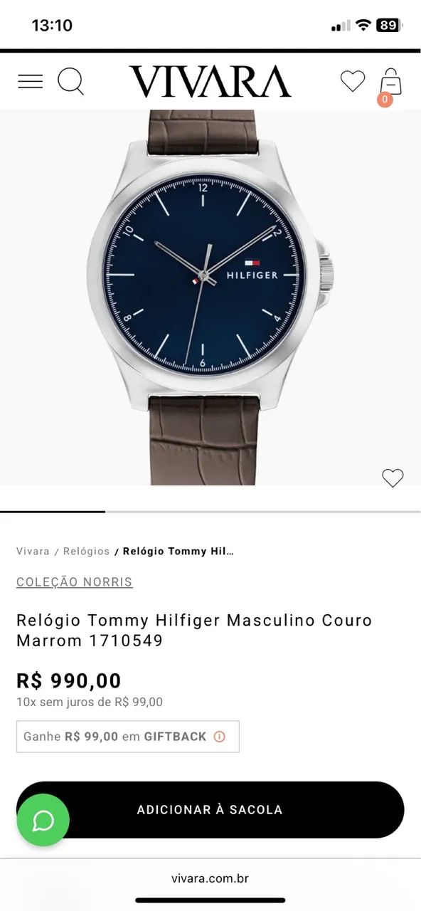 Relógio Tommy Hilfiger  Norris (Nunca Usado) - Foto 4