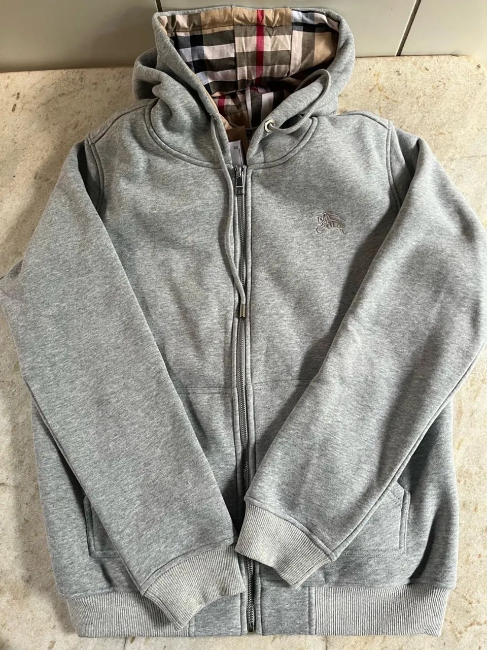 Moletom de zíper burberry