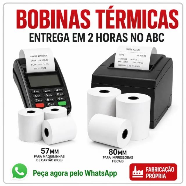 Bobinas e Etiquetas Termicas Direto da Fabrica  - Foto 4