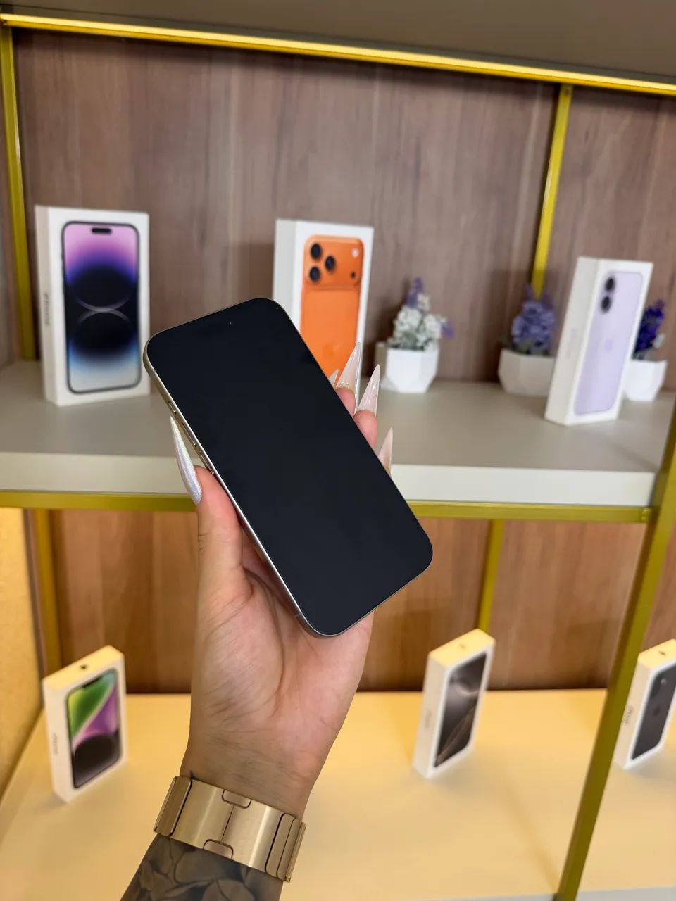 iPhone 15 Pro Titânio Natural IMPECÁVEL  - Foto 4