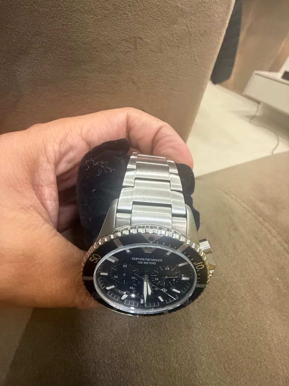 Relógio Emporio Armani Prata - Foto 5