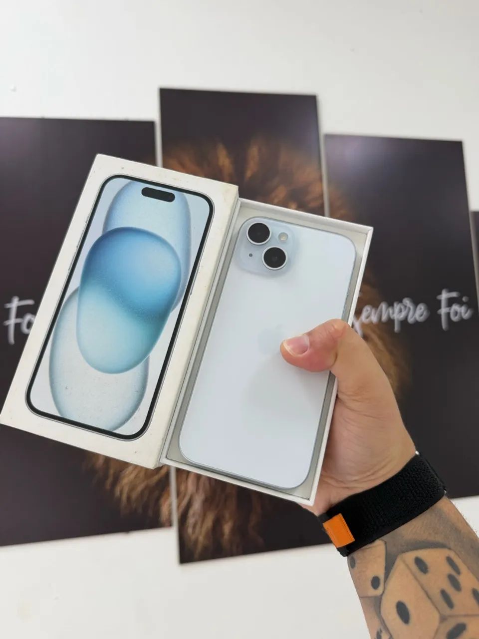 iPhone 15 128GB - 85% Bateria + Caixa + Cabo Original