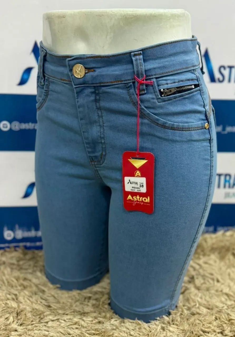 Bermuda jeans feminina - Foto 4