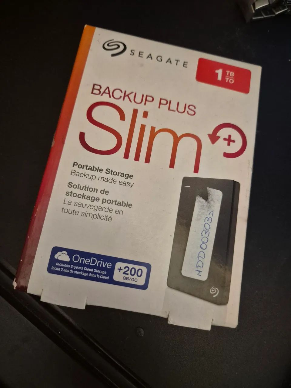 Hd externo 1Tb hdd compatível com PC e mac (nunca usado)