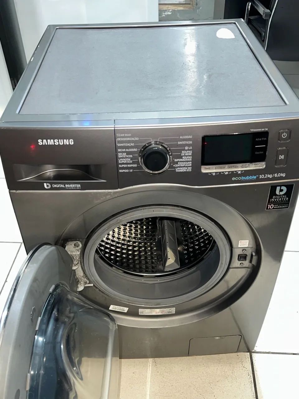 Samsung 10kg Washer-Dryer, Stainless Steel