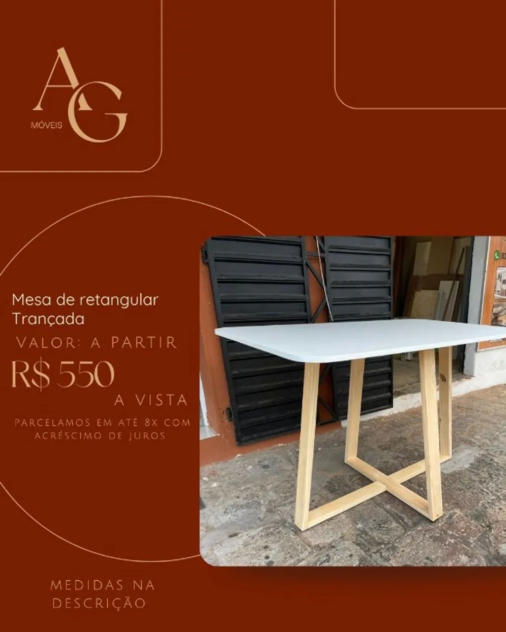 Mesa de Jantar Retangular